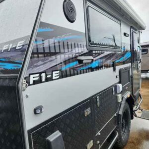 2023 Fantasy F1 E 11' Hybrid Small Caravan Shower and Toilet