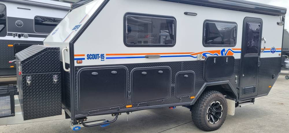 2023 Stoney Creek Scout 15 15' Hybrid Off Road with Slideout Kitchen