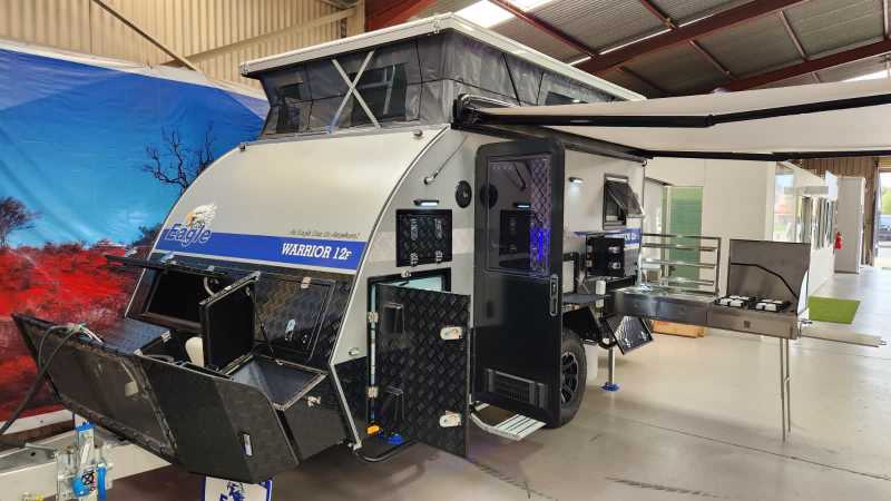 2024 Eagle Warrior 12 12' Off Road Pop Top Couples with Ensuite
