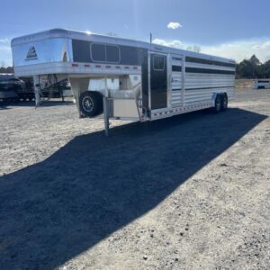 2025 Elite Trailers 8'x28' Show Cattle Stock Combo Trailer