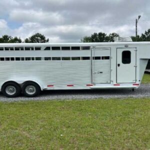 Used 2022 Shadow STK Stock Trailer with 8′ Short Wall