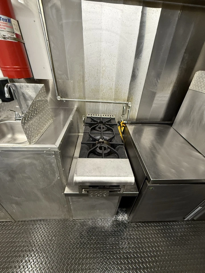 TURNKEY 2022 8.5 FT. WIDE X 14FT w/ PRO FIRE SUPPRESSION CONCESSION TRAILER - Image 22