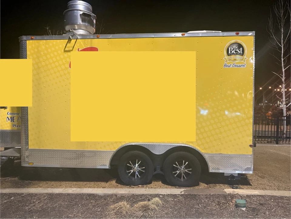 TURNKEY 2022 8.5 FT. WIDE X 14FT w/ PRO FIRE SUPPRESSION CONCESSION TRAILER