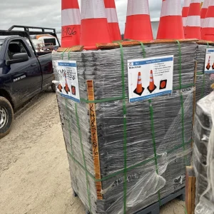 300Pcs Cones Safety Reflective Collars PVC Unbreakable Construction Road Parking