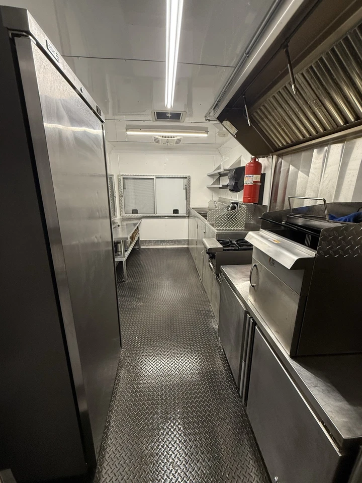 TURNKEY 2022 8.5 FT. WIDE X 14FT w/ PRO FIRE SUPPRESSION CONCESSION TRAILER - Image 5