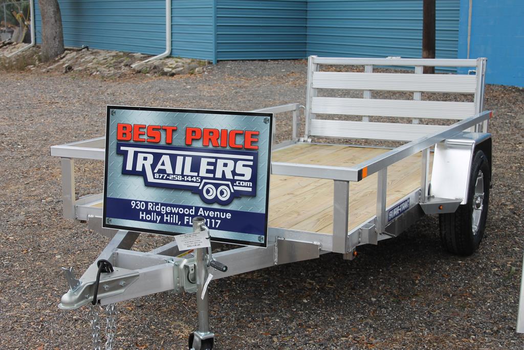 5x10 Aluminum Tube Top Utility with Bi-Fold Ramp