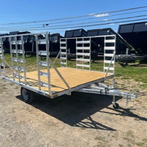 Cargo Pro 8 x 9 Aluminum ATV Trailer - 4' Aluminum Ramps