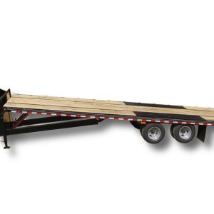 Deluxe 25,000 GVWR Flatbed Tilt Gooseneck Trailer – Two 12K