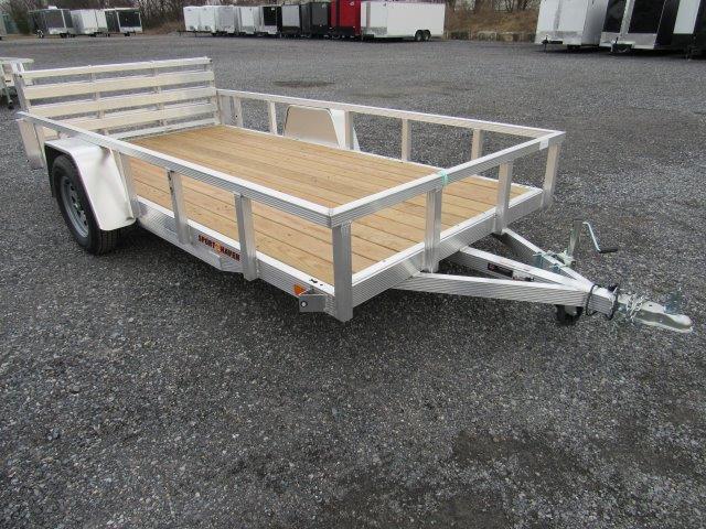 Sport Haven 6x12 Aluminum Utility Trailer - Bi-Fold Ramp Gate